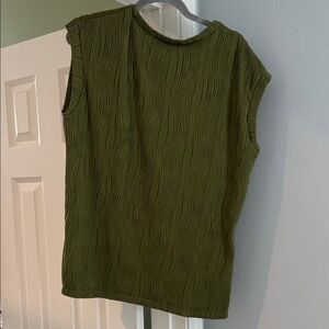 Olive Green Sleeveless Top